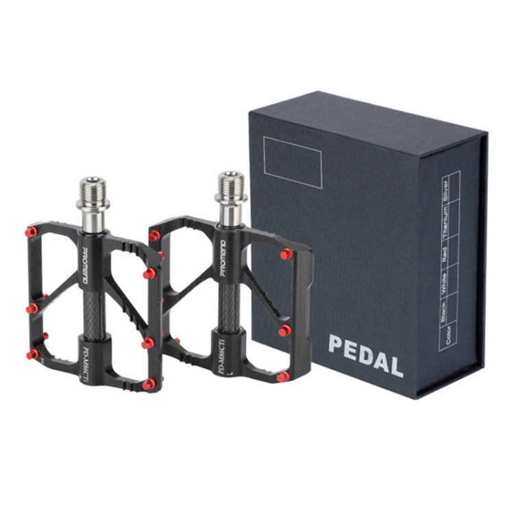 1 Paar PROMEND Titanachse Karbonrohr Fahrradpedal Mountainbike Rennrad 3 Palin Pedal, PD-M86C-TI