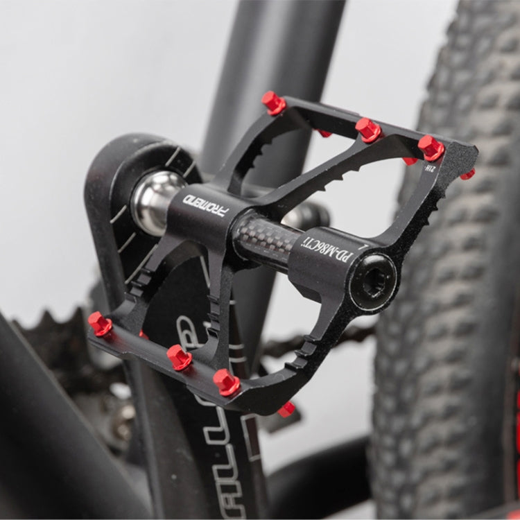 1 Paar PROMEND Titanachse Karbonrohr Fahrradpedal Mountainbike Rennrad 3 Palin Pedal, PD-M86C-TI