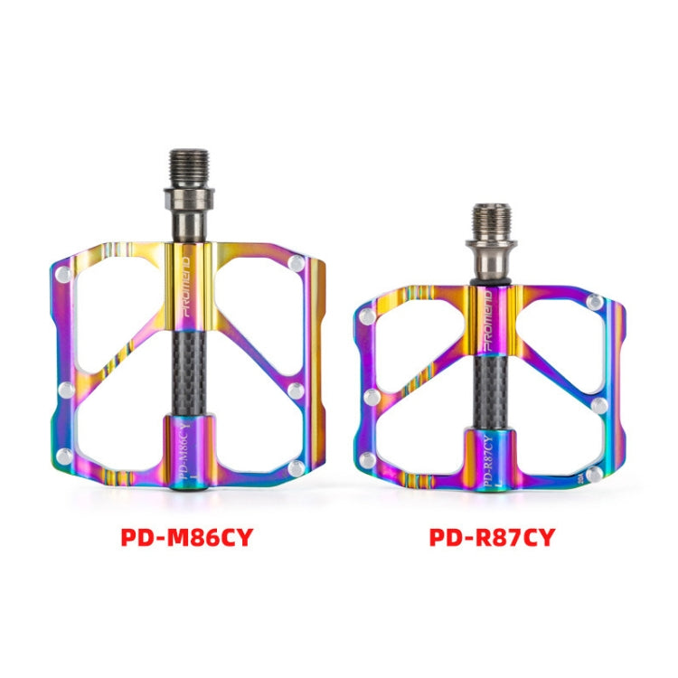 1 Par de pedales de bicicleta coloridos de aleación de aluminio con cojinetes de tres Peilin PROMEND, PD-M86CY, PD-R87CY