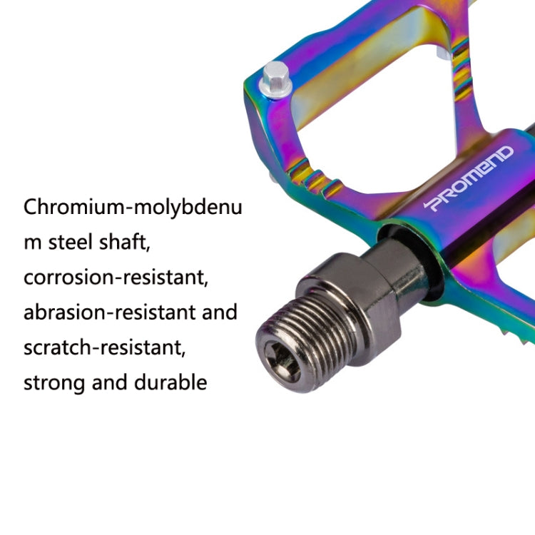 1 Par de pedales de bicicleta coloridos de aleación de aluminio con cojinetes de tres Peilin PROMEND, PD-M86CY, PD-R87CY
