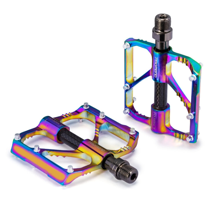 1 Par de pedales de bicicleta coloridos de aleación de aluminio con cojinetes de tres Peilin PROMEND, PD-M86CY, PD-R87CY