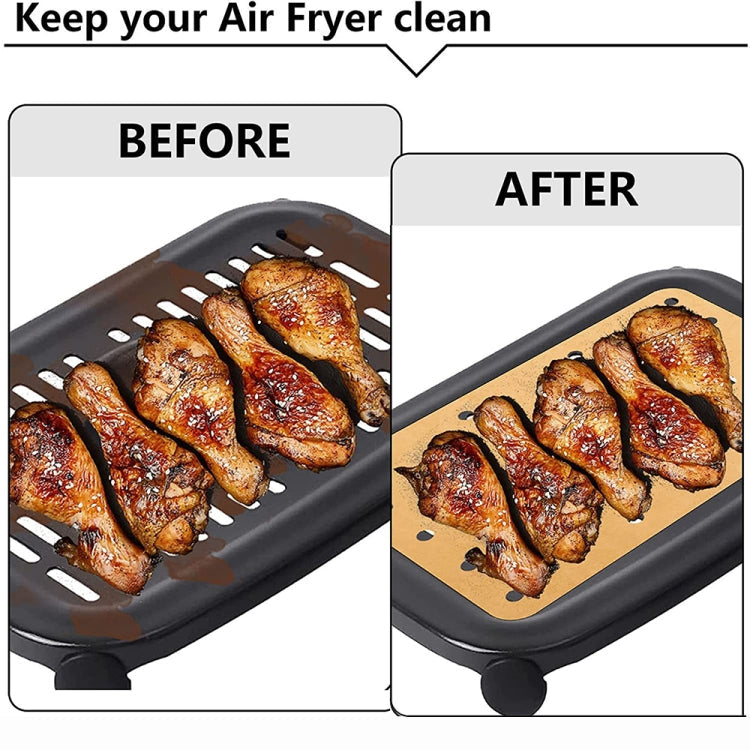 Air Fryer Oil Absorbing Paper Liners | 200 PCS | 14 x 20.5 cm