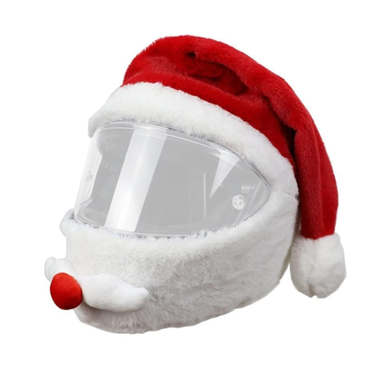 Motorradhelm Weihnachtsmütze Outdoor Verrückter Lustiger Weihnachtsmann Helmbezug