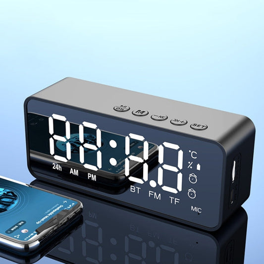 ZXL-G50 Mini Mirror Alarm Bluetooth Speaker with Clock & Temperature Display