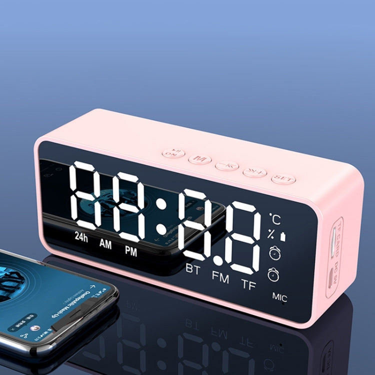 ZXL-G50 Mini Mirror Alarm Bluetooth Speaker with Clock & Temperature Display