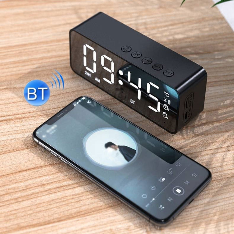 ZXL-G50 Mini Mirror Alarm Bluetooth Speaker with Clock & Temperature Display