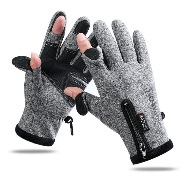 Outdoor-Sport-Reithandschuhe warm Touchscreen Fingerlose Angelhandschuhe, M, L, XL, XXL