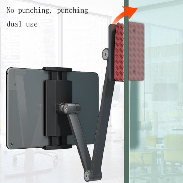 WS-2 Wall-Mounted Folding Telescopic Phone & Tablet Holder | 4.7–12.9 Inch