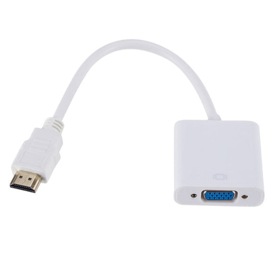 ZHQ007 HD 1080P HDMI zu VGA Konverter, Weiß, Schwarz