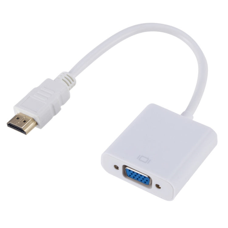 ZHQ007 HD 1080P HDMI zu VGA Konverter, Weiß, Schwarz