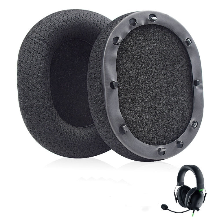1 Paar Ohrpolster Für Razer BlackShark V2 X / V2 USB Headset, Farbe: Black Gel, Black Mesh, Black Gel