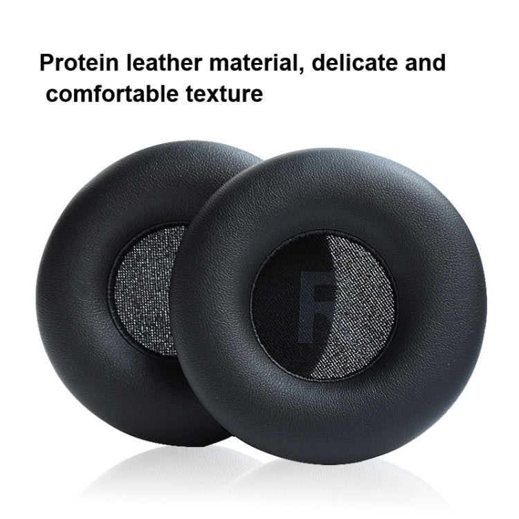 1 par de almohadillas de proteína de cuero y esponja para JBL T450 / Tune 600 / T500BT, negro, morado claro, azul marino