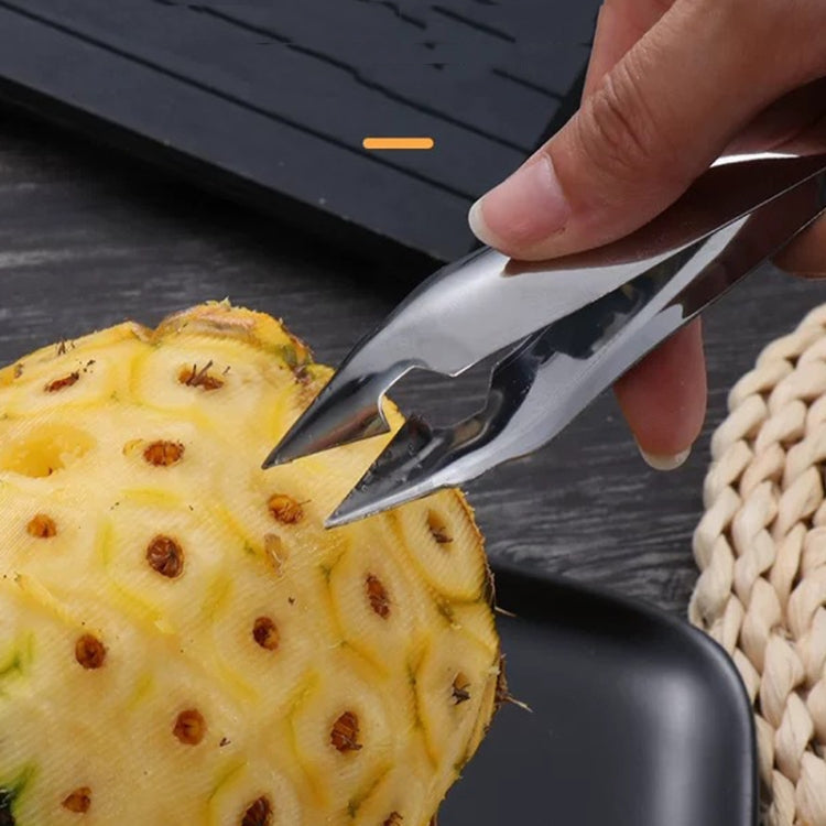 4-in-1 Stainless Steel Fruit Prep Set | Pineapple Knife, Peeler, Banana Knife & Spatula