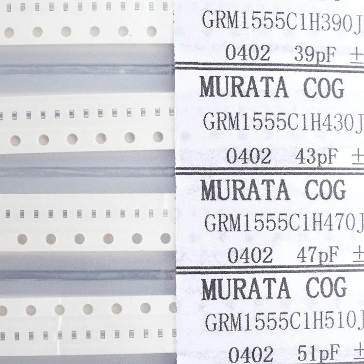 0402 SMD Capacitor Sample Book | 50V Glass Glaze Film Components