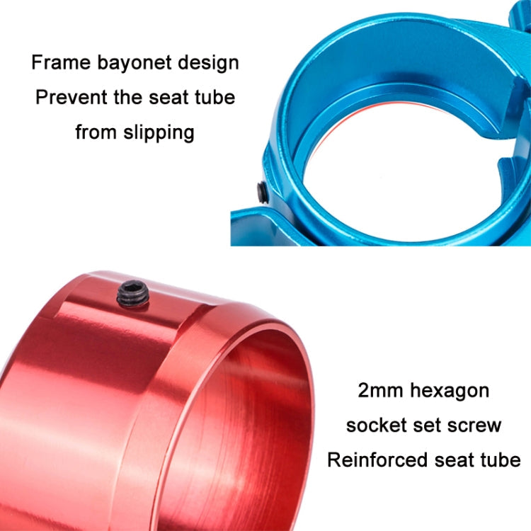 ZTTO Folding Bicycle Seatpost Clamp 39.8mm – Red