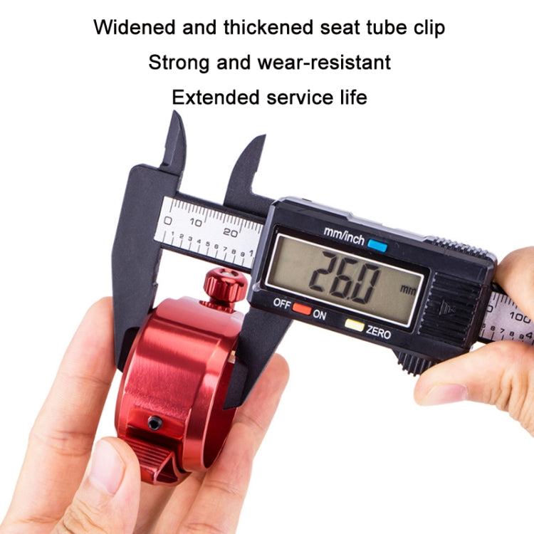 ZTTO Folding Bicycle Seatpost Clamp 39.8mm – Red