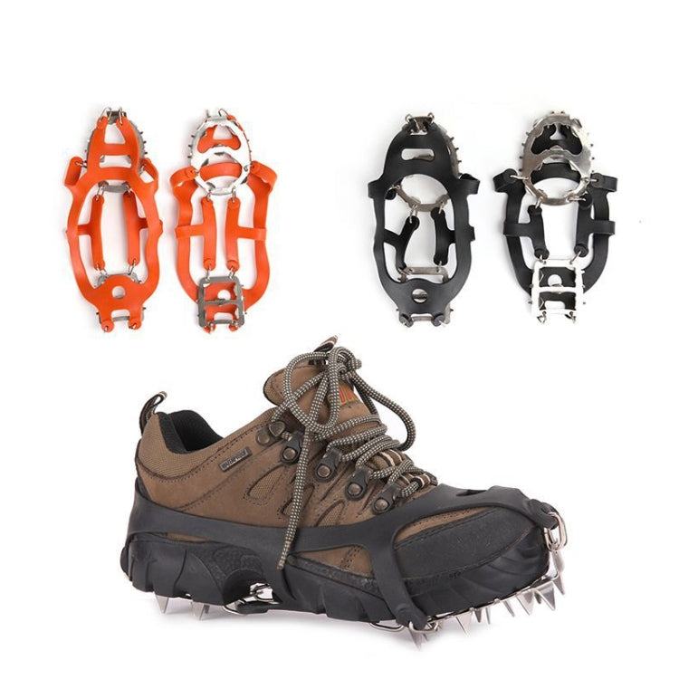 18-Spike Ice Crampons | Anti-Slip Snow & Ice Grips for Boots | Sizes M & L
