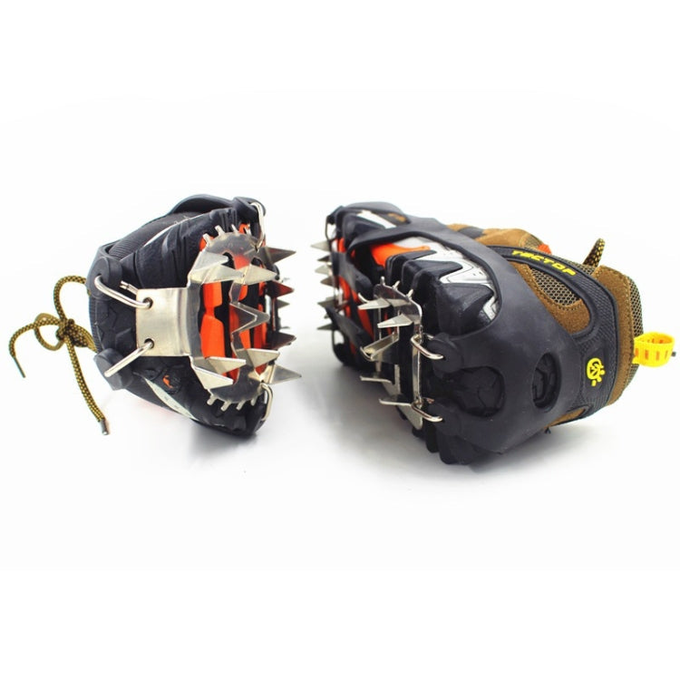 18-Spike Ice Crampons | Anti-Slip Snow & Ice Grips for Boots | Sizes M & L