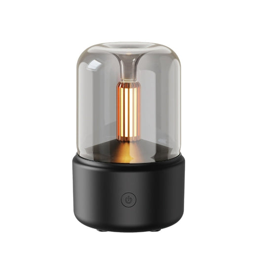 Simulated Candlelight Aroma Diffuser with Night Light | 120ml USB Humidifier