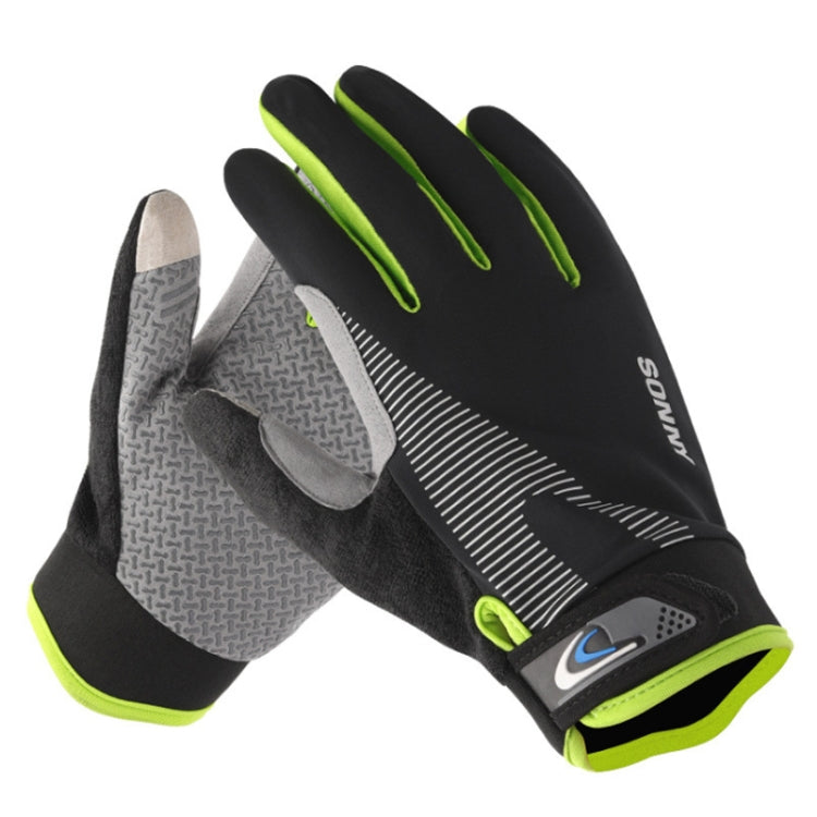 1 Paar QX0002 Sport-Sonnencreme Touchscreen Rutschfeste Verschleißfeste Stoßdämpfende Fahrradhandschuhe, L