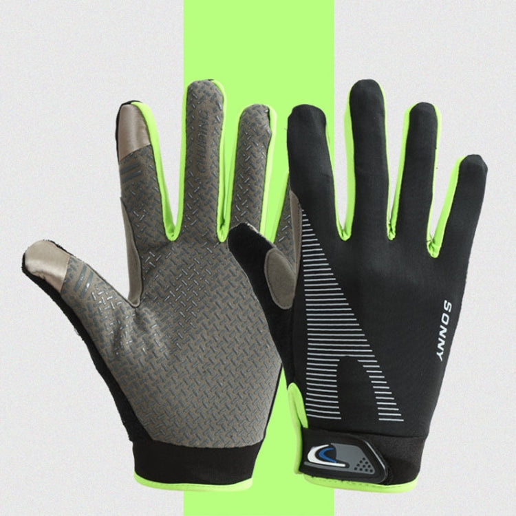 1 Paar QX0002 Sport-Sonnencreme Touchscreen Rutschfeste Verschleißfeste Stoßdämpfende Fahrradhandschuhe, L