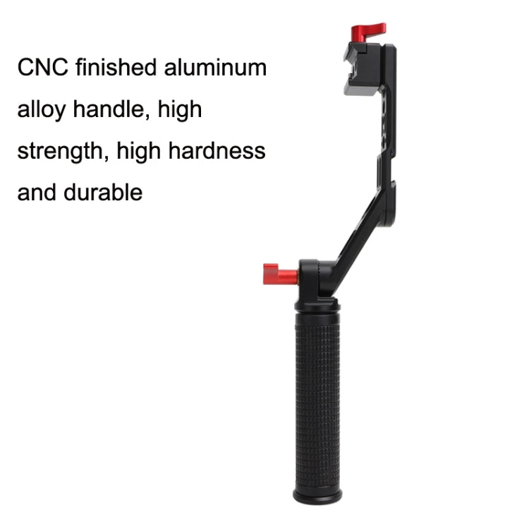 Adjustable Low-Angle Handle for DJI RS3 Pro / RS3 / RS2 / RSC2 – Aluminium Alloy Stabilizer Grip