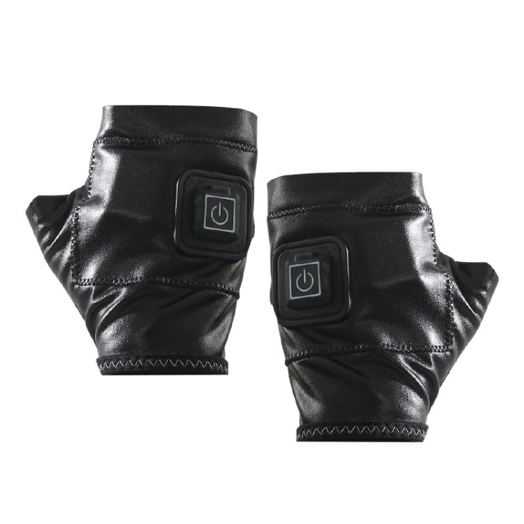 Rechargeable Electric Heating Gloves – Half Finger, 3 Heat Settings, USB Fast Charge (S/M/L)