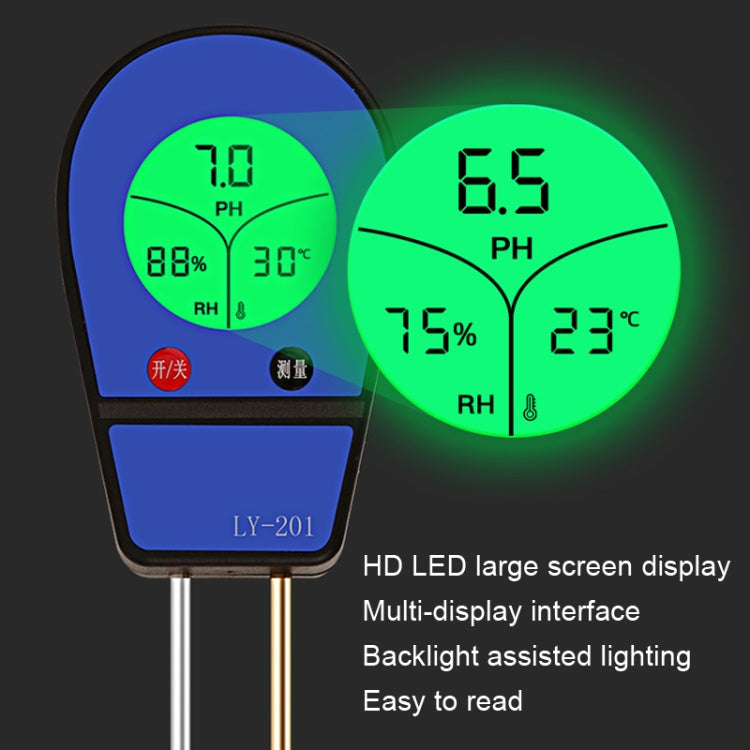 3-in-1 Soil pH, Moisture & Temperature Tester | Digital Garden Meter