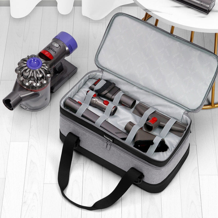 Bolsa de Almacenamiento para Aspiradoras Dyson – Compatible con V7 V8 V10 V11 V12 V15 | Tela Oxford y Cuero de PU