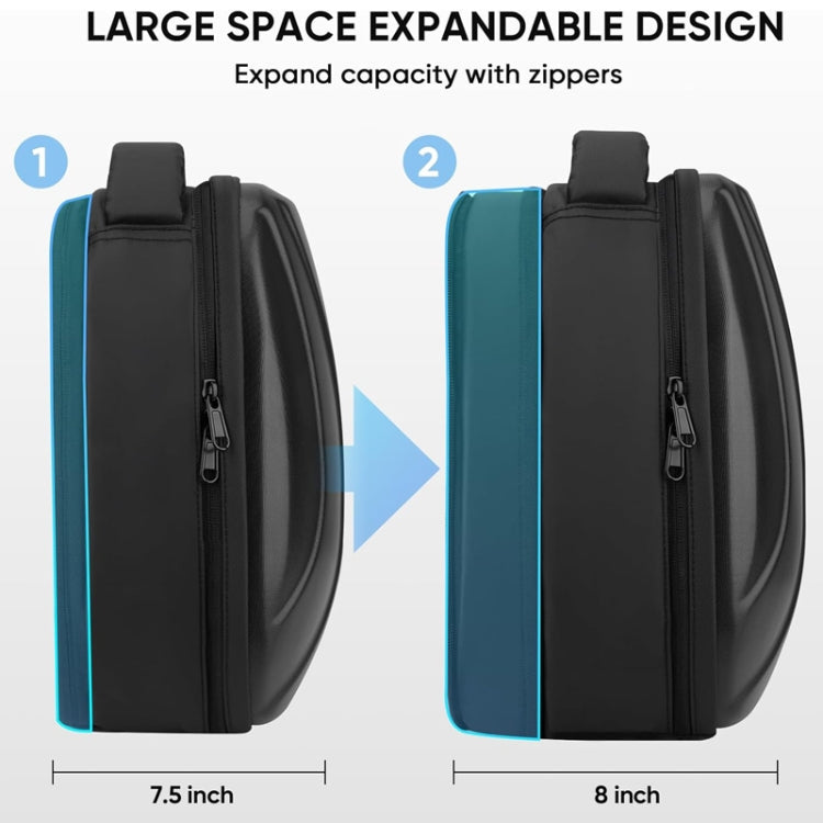 Für Meta Quest 3 Hartschalenkoffer erweiterbares Fassungsvermögen Schulterrucksack