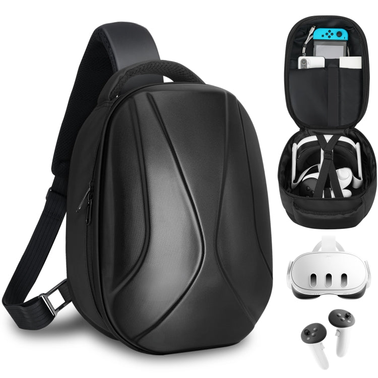 Für Meta Quest 3 Hartschalenkoffer erweiterbares Fassungsvermögen Schulterrucksack