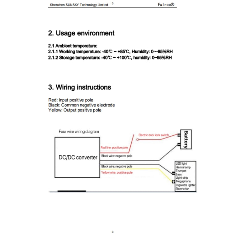 Fahrzeugnetzteil DC Ultra Dünner Abwärtswandler, Fulree 12V auf 3.3V 2.5A, Fulree 12V auf 4.2V 2.5A, Fulree 12V auf 5V 2.5A, Fulree 12V auf 6V 2.5A, Fulree 12V auf 7.5V 2.5A, Fulree 12V auf 9V 1A