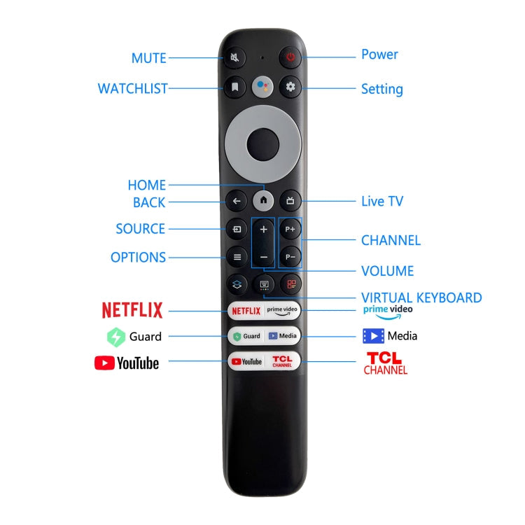 TCL FMR1 Infrared Smart TV Replacement Remote Control