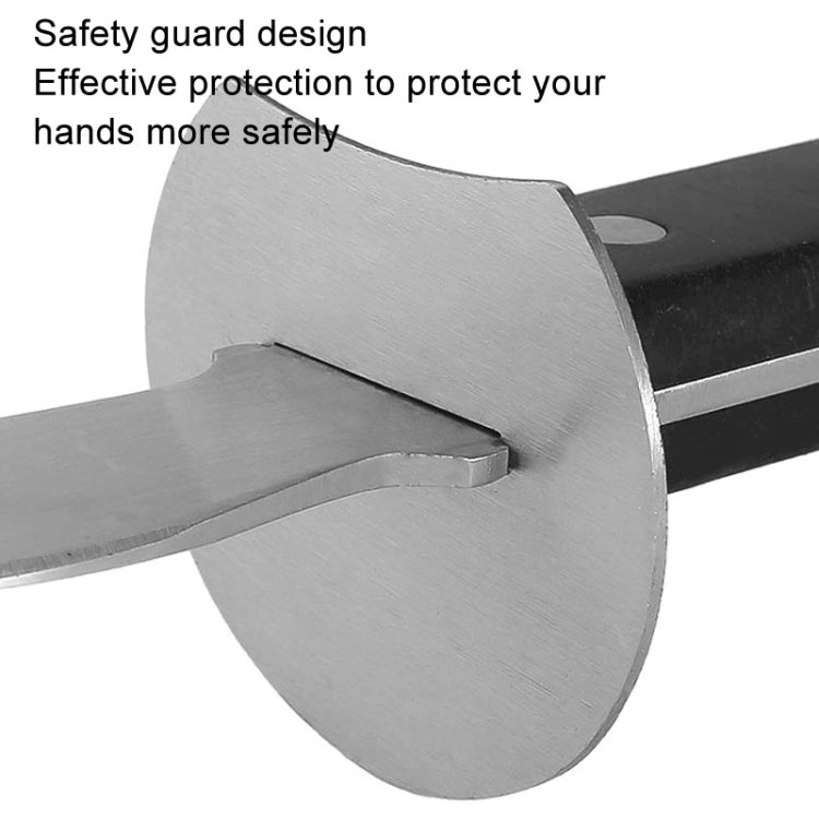Stainless Steel Oyster Shucking Knife with Wooden Stand