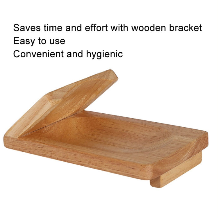 Stainless Steel Oyster Shucking Knife with Wooden Stand