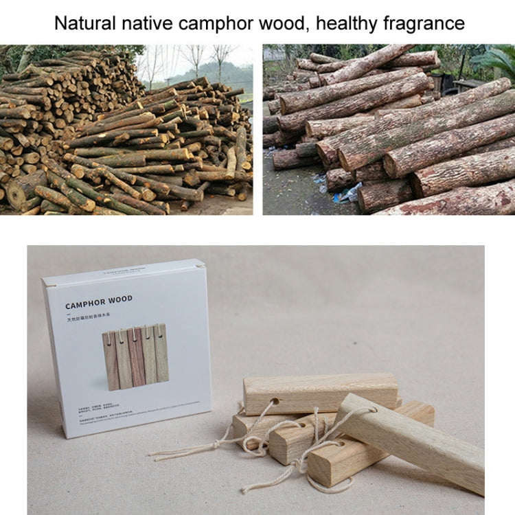 Camphor Wood Wardrobe Strips – Natural Moth Repellent & Deodoriser | 5 Pack