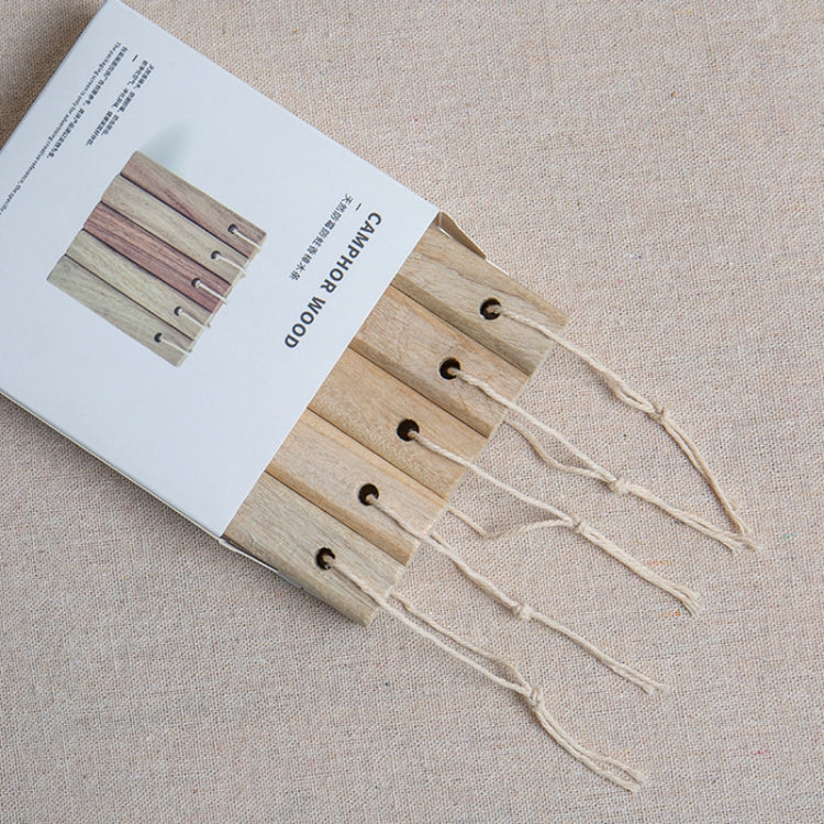 Camphor Wood Wardrobe Strips – Natural Moth Repellent & Deodoriser | 5 Pack