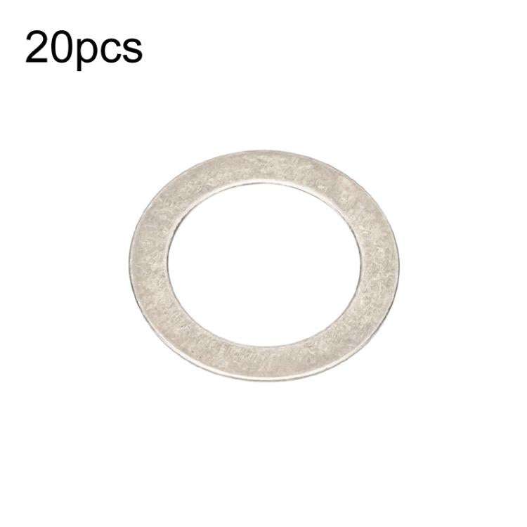 Bicycle Pedal Stainless Steel Washers - 20 Pack