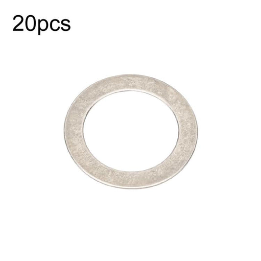 Bicycle Pedal Stainless Steel Washers - 20 Pack