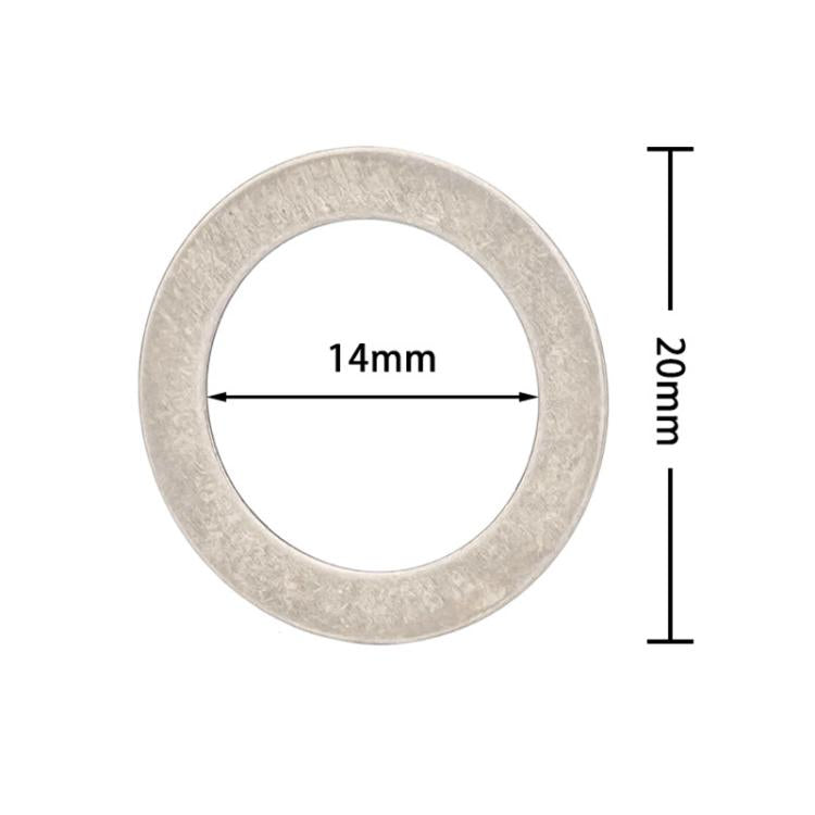 Bicycle Pedal Stainless Steel Washers - 20 Pack