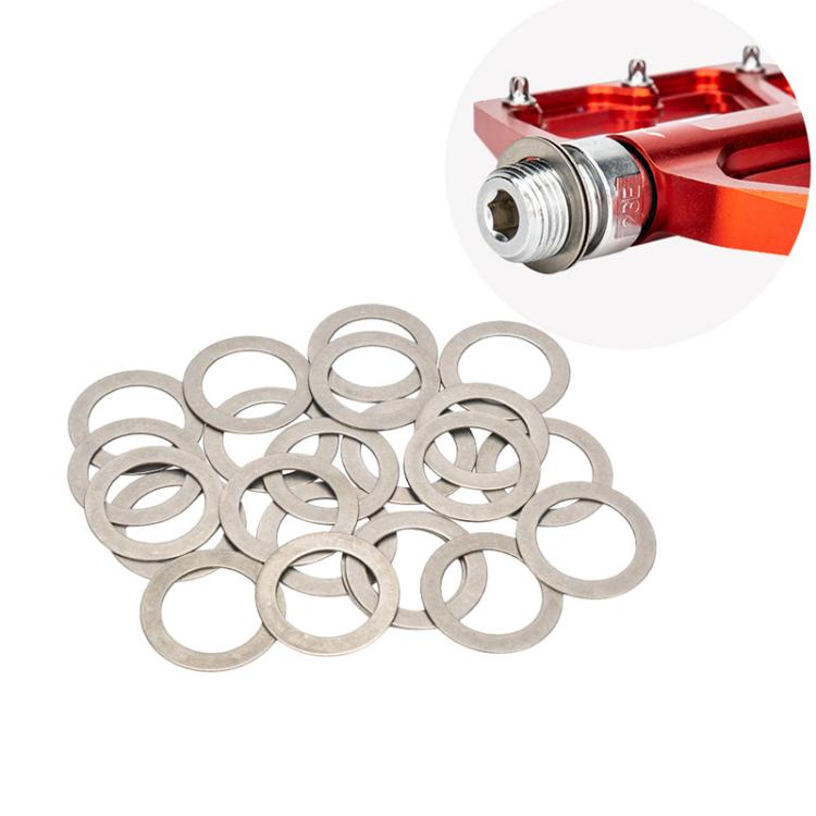 Bicycle Pedal Stainless Steel Washers - 20 Pack