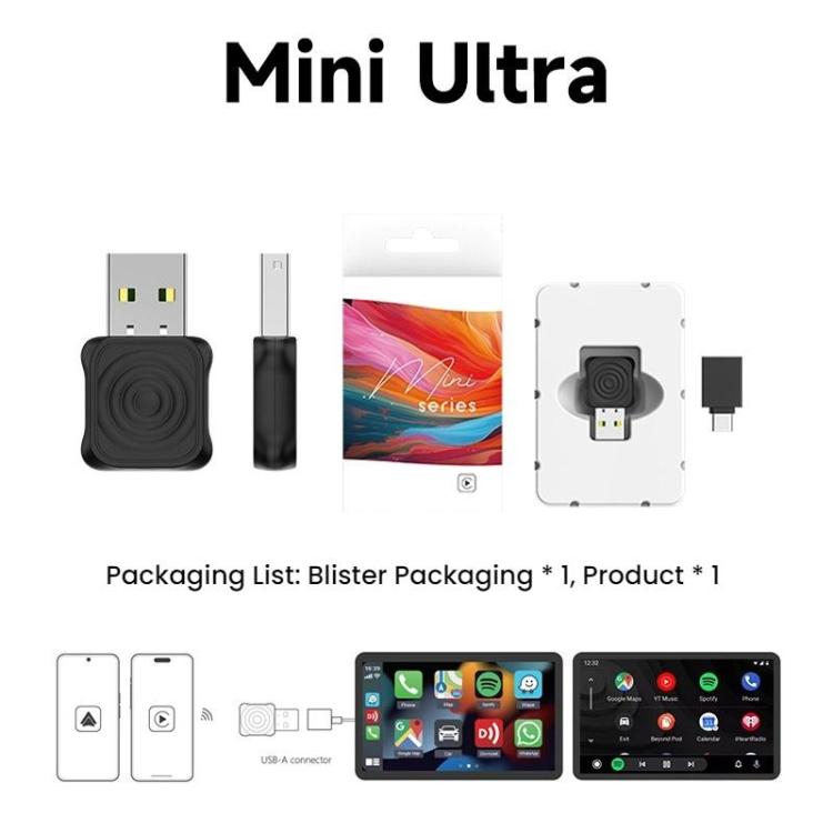 Caja de internet Carlinkit original para CarPlay/Android Auto con cable a inalámbrico
