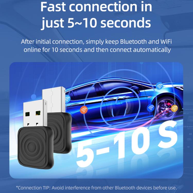 Caja de internet Carlinkit original para CarPlay/Android Auto con cable a inalámbrico