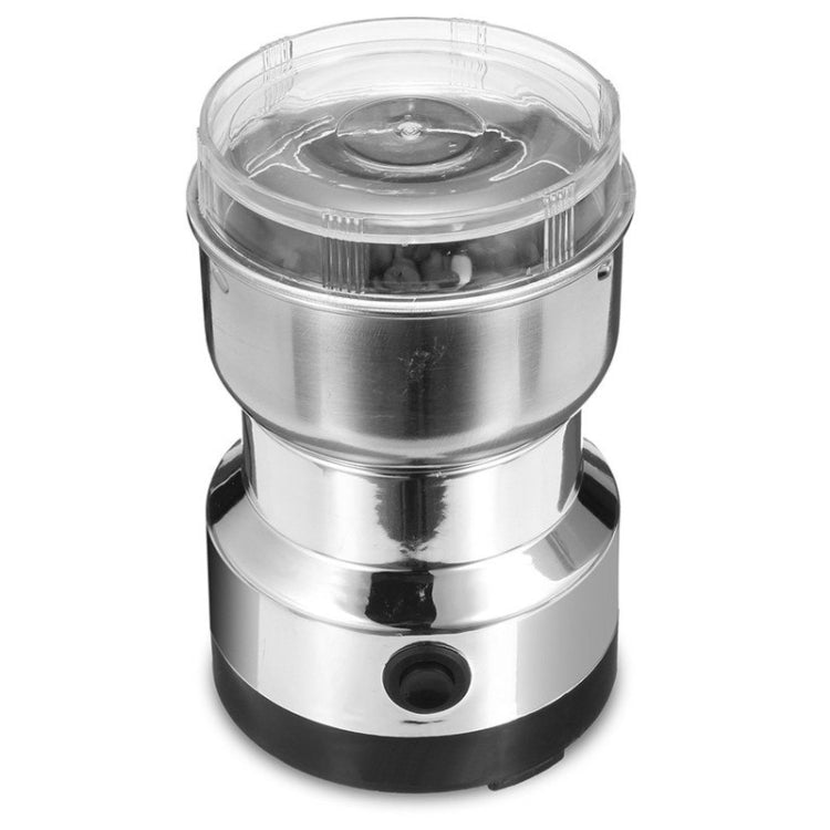 Multifunktionaler EU-Stecker Kaffeemühle Edelstahl Elektrische Kräuter-/Gewürz-/Nuss-/Getreide-/Kaffeebohnenmahlung, Kaffeemühle, EU-Stecker