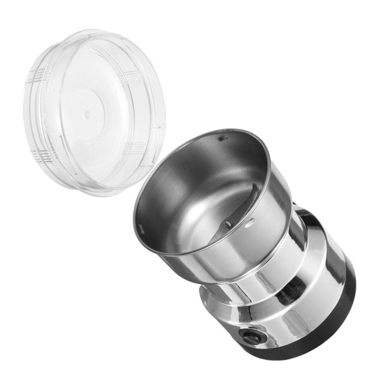 Multifunktionaler EU-Stecker Kaffeemühle Edelstahl Elektrische Kräuter-/Gewürz-/Nuss-/Getreide-/Kaffeebohnenmahlung, Kaffeemühle, EU-Stecker
