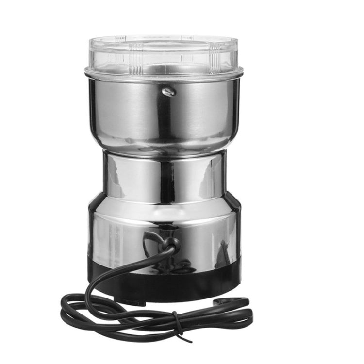 Multifunktionaler EU-Stecker Kaffeemühle Edelstahl Elektrische Kräuter-/Gewürz-/Nuss-/Getreide-/Kaffeebohnenmahlung, Kaffeemühle, EU-Stecker