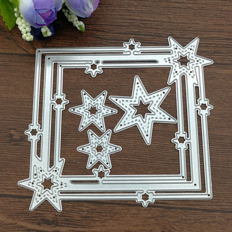 Pentagram Star Border Cutting Die for Scrapbooking & Card Making - 12 x 10.9cm