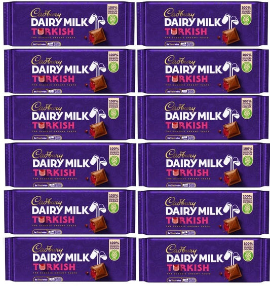Cadbury Dairy Milk Türkische irische Schokoriegel | 12 x 47g