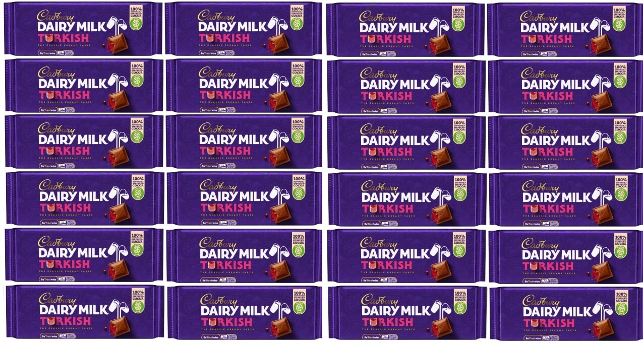 Cadbury Dairy Milk Turco Irlandés 47g x 24 Barritas