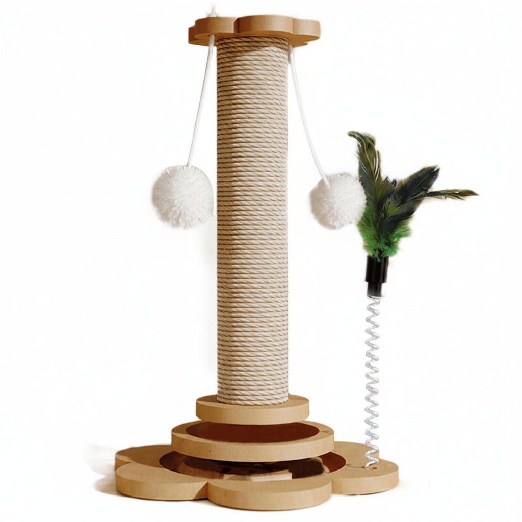 Large Tall Cat Scratching Post Sisal Pole Heavy Duty Base Cat Tree 46CM Scratch